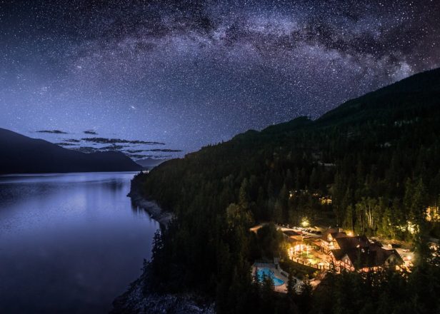 Picture of Halcyon Hot Springs under the stars