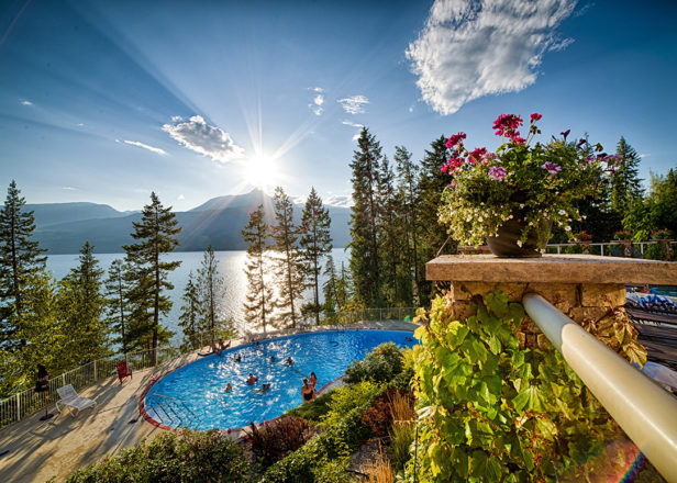 Lower pool under the sun