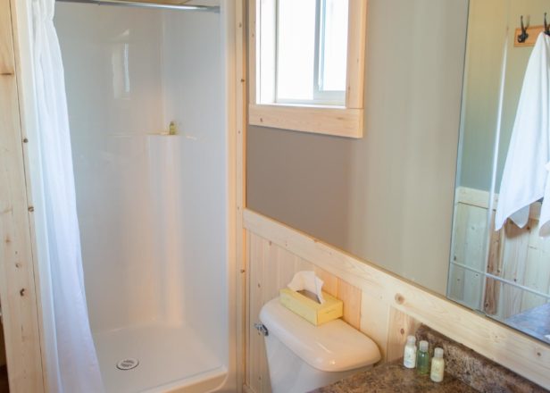 Halcyon Hot Springs Point Cottages Bathroom