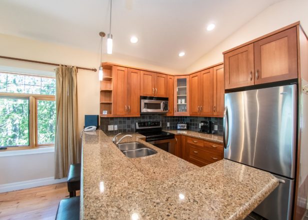 King Chalets Kitchen with Appliances