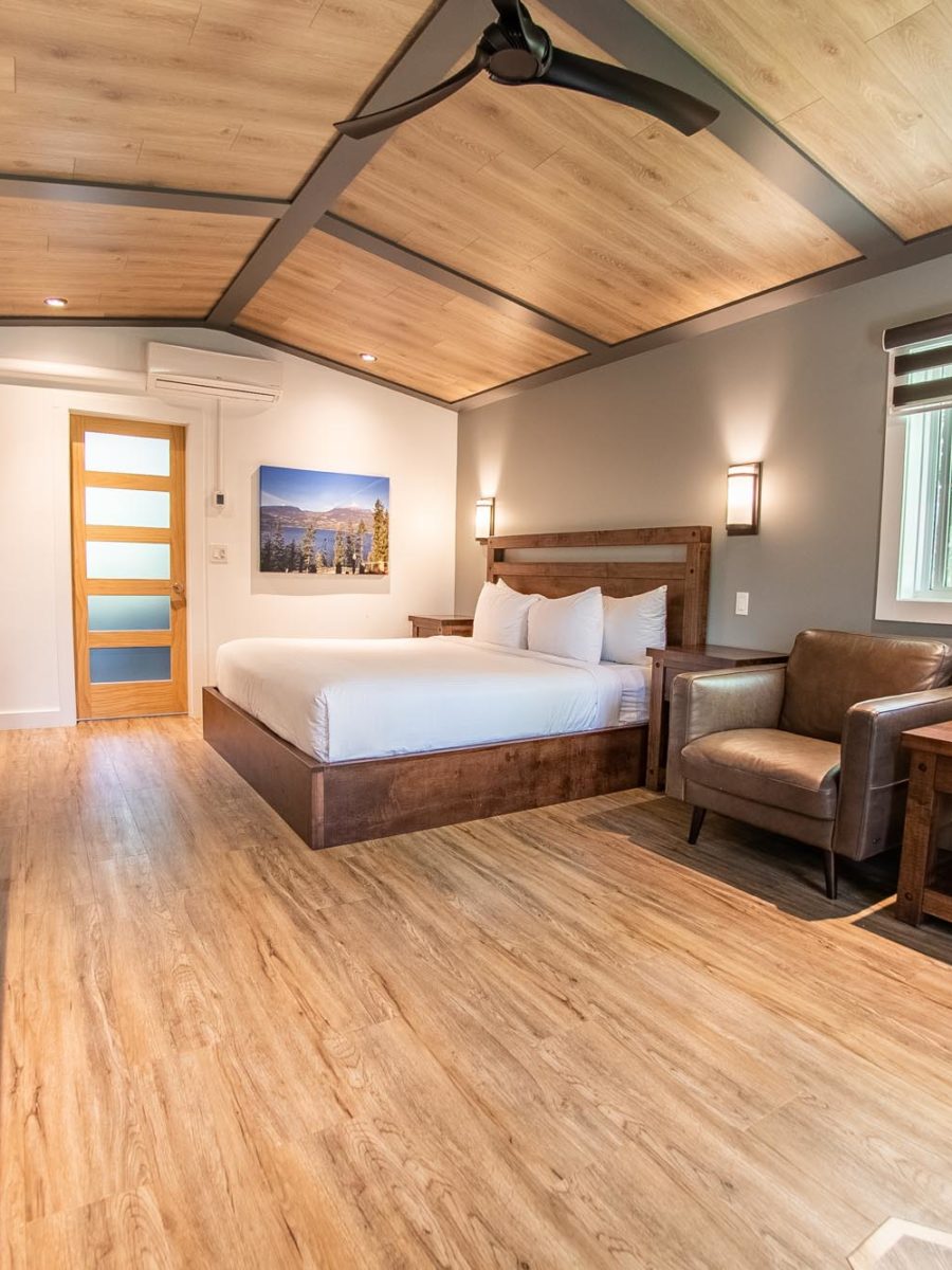 Interior view of King Cottage