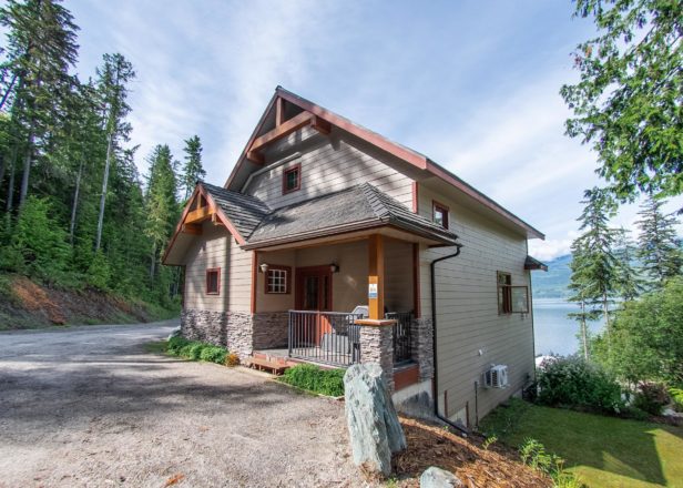 Outside the Halcyon Loft Chalet