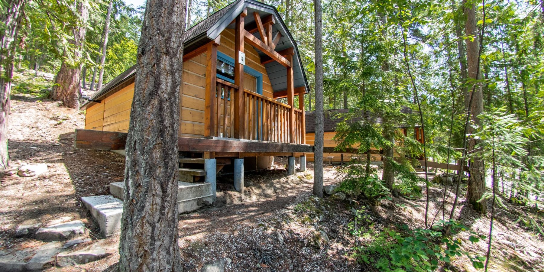 Outside Halcyon Queen Cabin