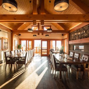 Private Dinning Room, Halcyon Hot Springs, fine dinning, corporate retreats and weddings in bc